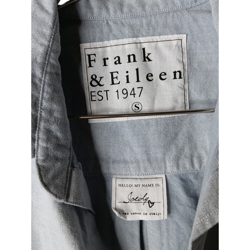 New with Tags Frank & Eileen Joedy Shirt Small Blue Cotton Oversized Button Up - Picture 7 of 15